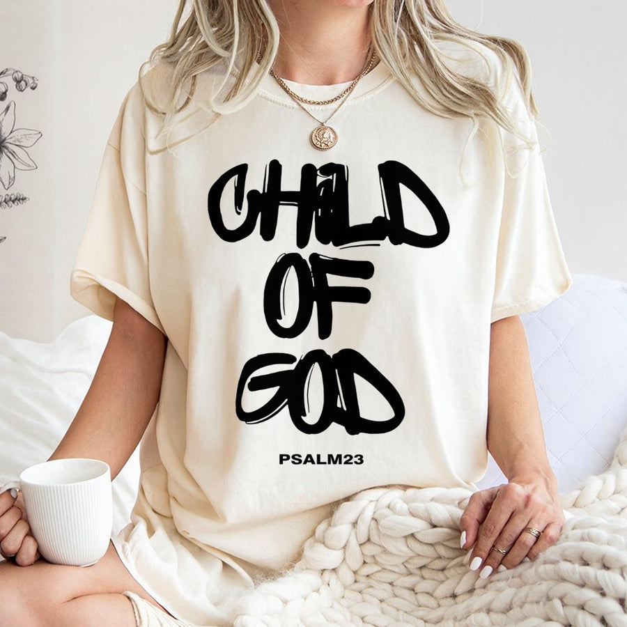 Child Of God T-Shirt | Minimalist Christian Graphic Print | Premium 100% Cotton | Inspirational Faith Gift for Men and Women