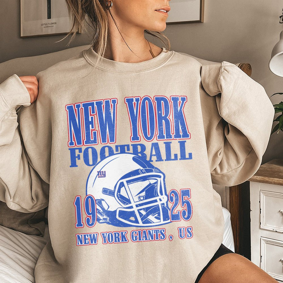 New York Football 1925 New York Giants, Us With Football Helmet Sweatshirt