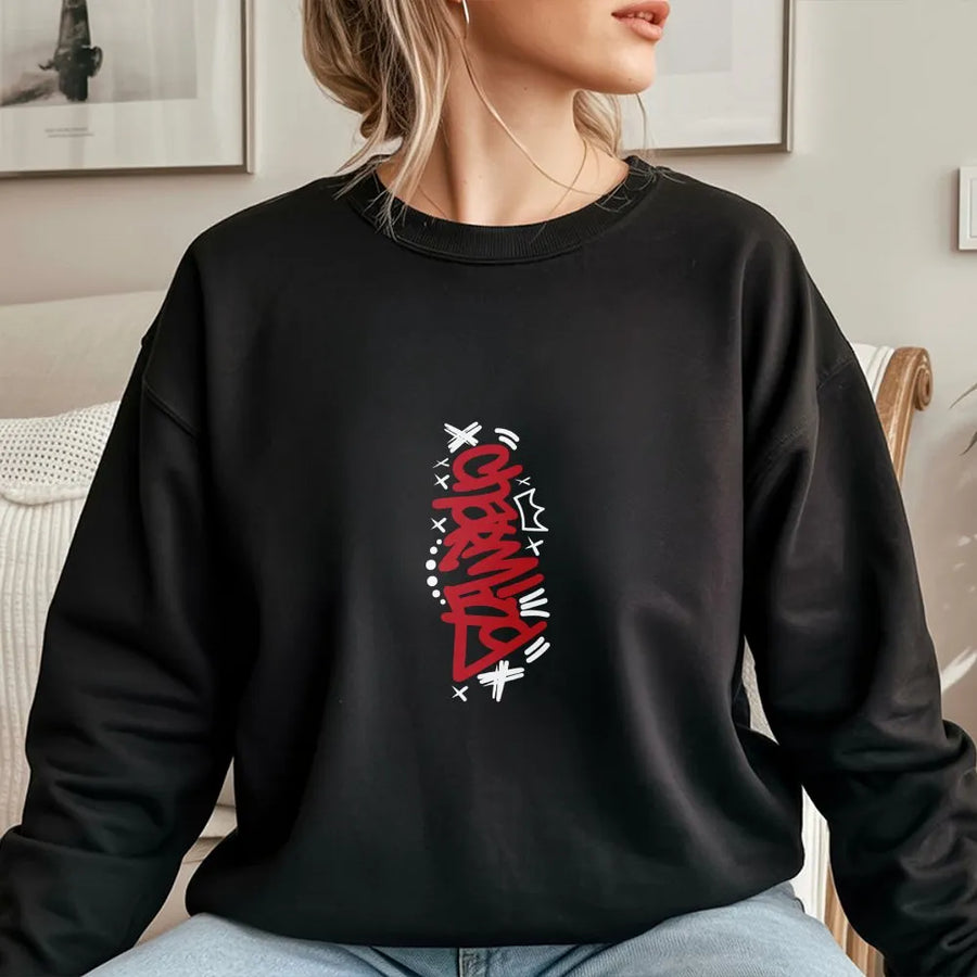 Champ Graffiti Sweatshirt | Urban Streetwear Graphic Sweatshirt | Premium Cotton Blend | Gift for Hip Hop & Street Art Fans