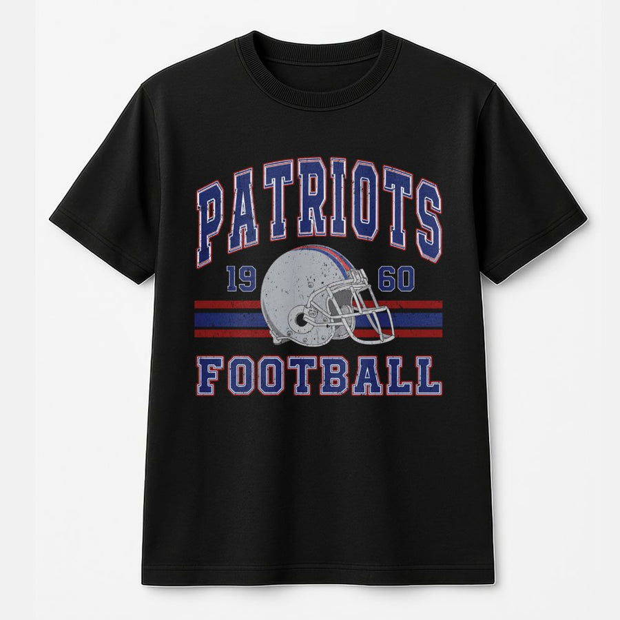 Vintage 90s Style New England Football T-Shirt Retro Game Day Patriot State Unisex Fan T-Shirt Classic Sports
