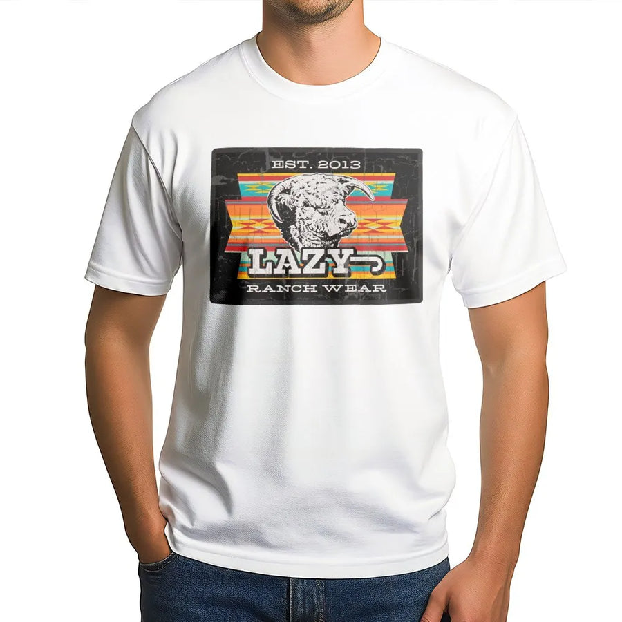 Western Ranch T-Shirt | Vintage Cow Skull Southwest Design | Premium Soft Cotton | Unisex Farm & Country Style Gift