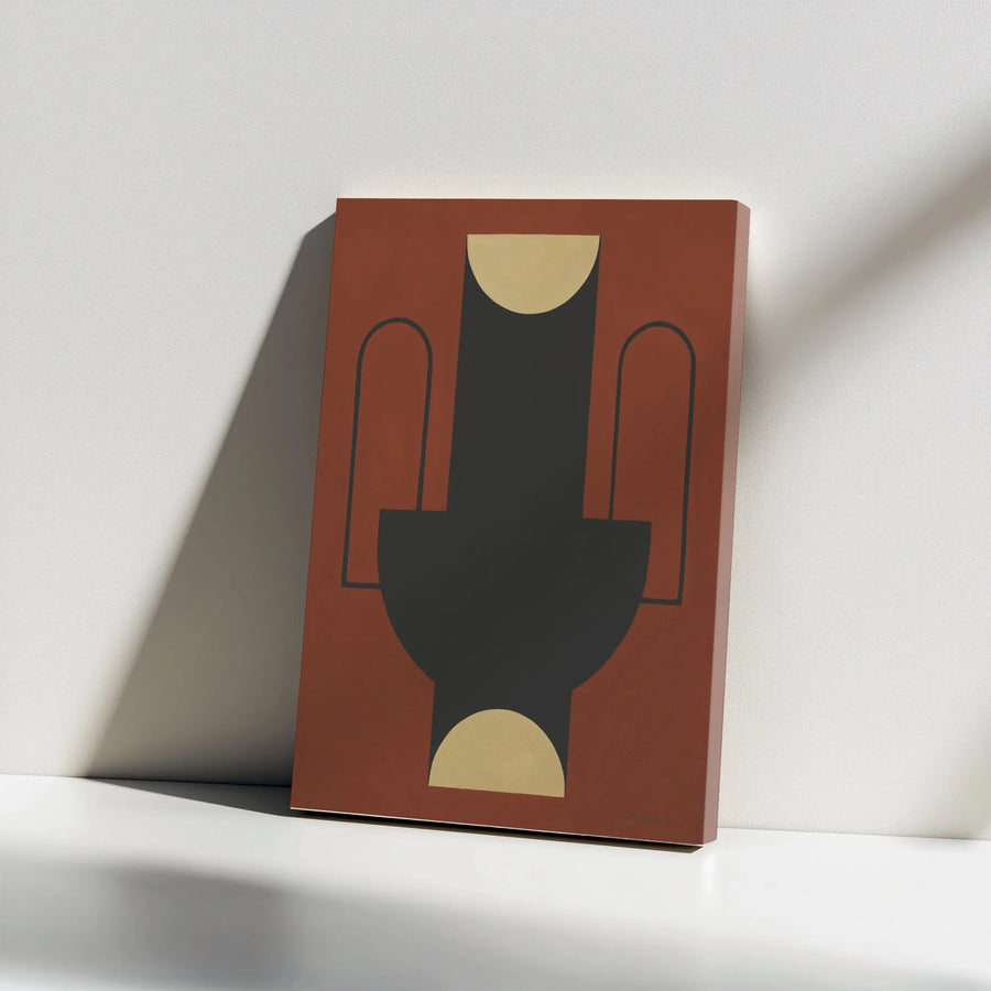 Abstract Vase Vertical Canvas | Minimalist Japandi Wall Art | Premium Thick Gallery Wrap Print | Modern Living Room Home Decor Gift