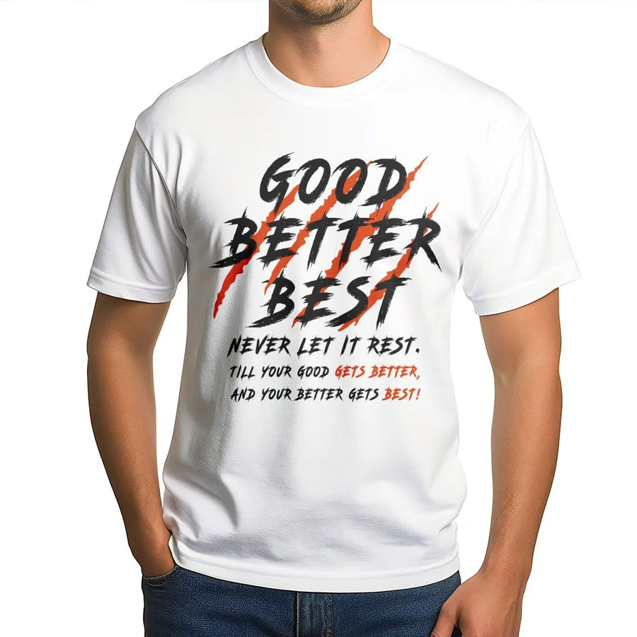 Chicago Football T-Shirt, Good Better Best T-Shirt, Motivational Bears T-Shirt, Windy City Bear Down T-Shirt For Mens & Woment