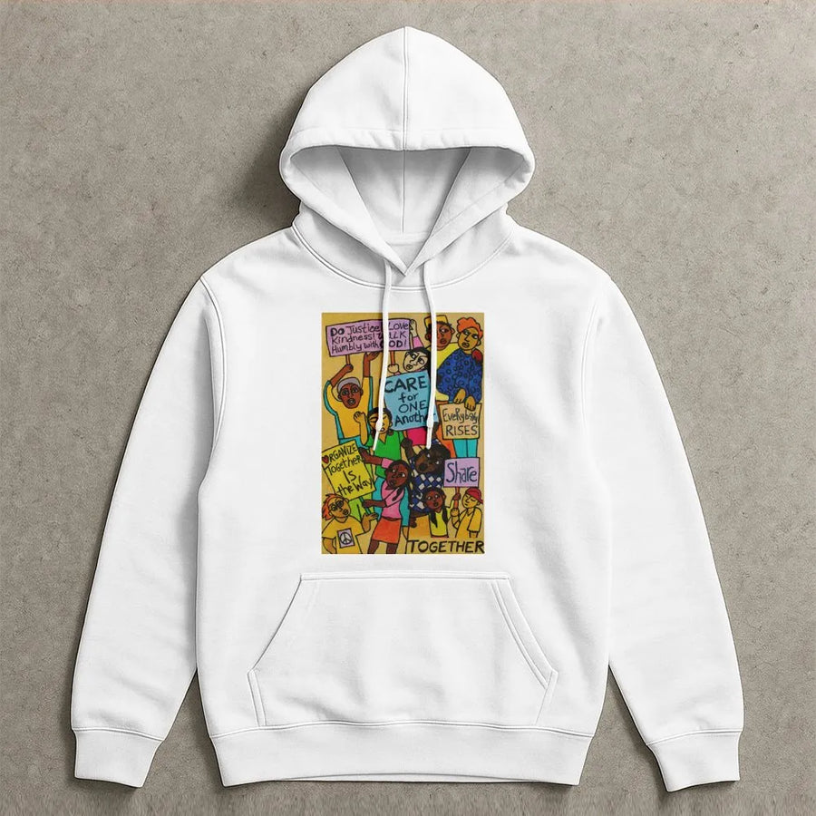 Social Justice Hoodie | Community Unity Graphic Print | Premium Cotton-Blend Sweatshirt | Inspirational Activist Gift