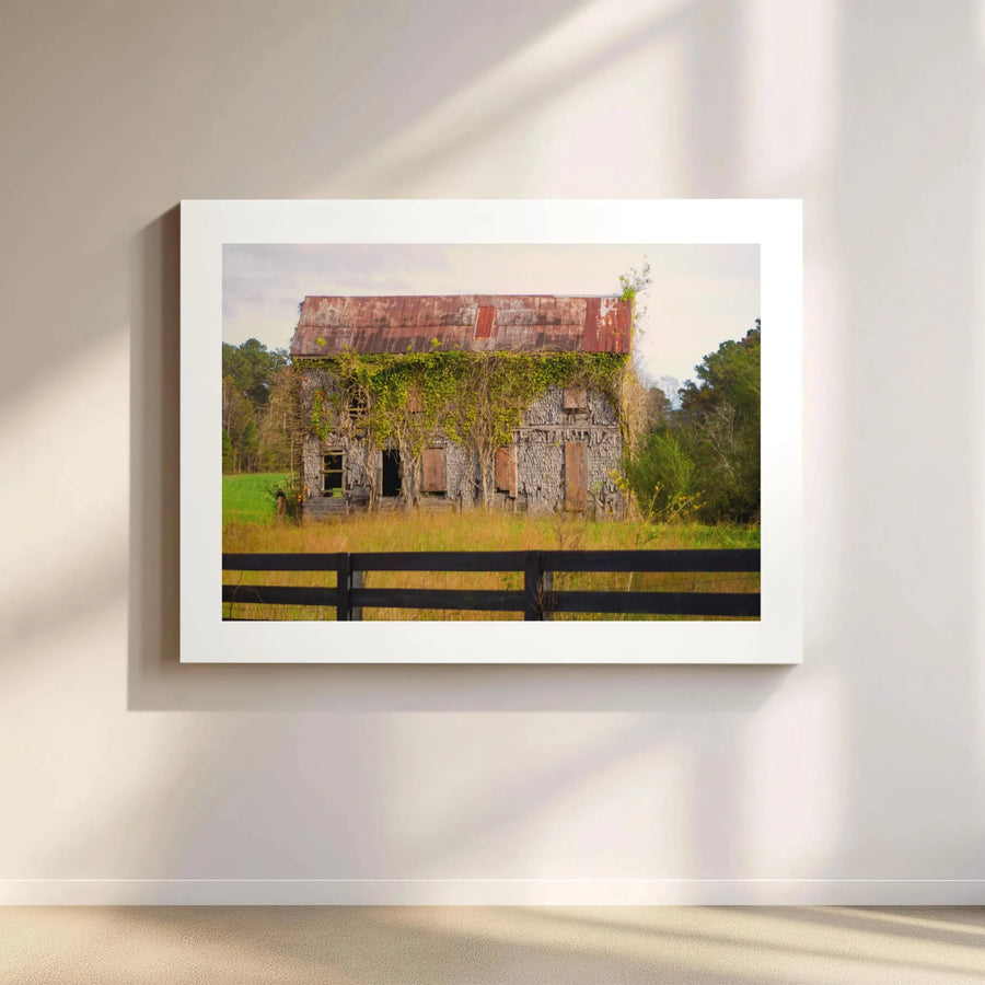 Rustic Barn Wall Art | Abandoned Farmhouse Canvas Print | Premium Gallery Wrap Decor | Farmhouse Aesthetic Gift for Home or Office