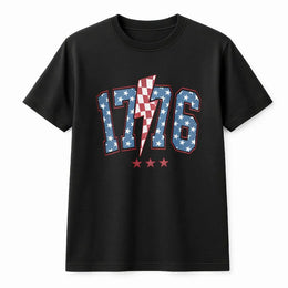 1776 Fourth Of July T-Shirt | Patriotic USA Flag Graphic | 100% Soft Cotton Tee | Independence Day Gift For Men And Women