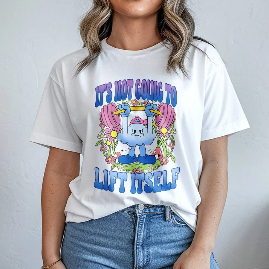 It's Not Going To Lift Itself Gym T-Shirt | Funny Workout Weightlifting Graphic | Premium 100% Cotton Tee | Gift for Fitness Lovers & Powerlifters