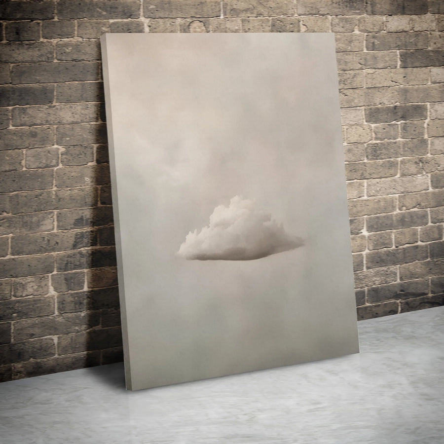 Minimalist Cloud Wall Art Canvas | Ethereal Sky Landscape Print | 1.25 Inch Gallery Wrap | Modern Neutral Home Decor Gift