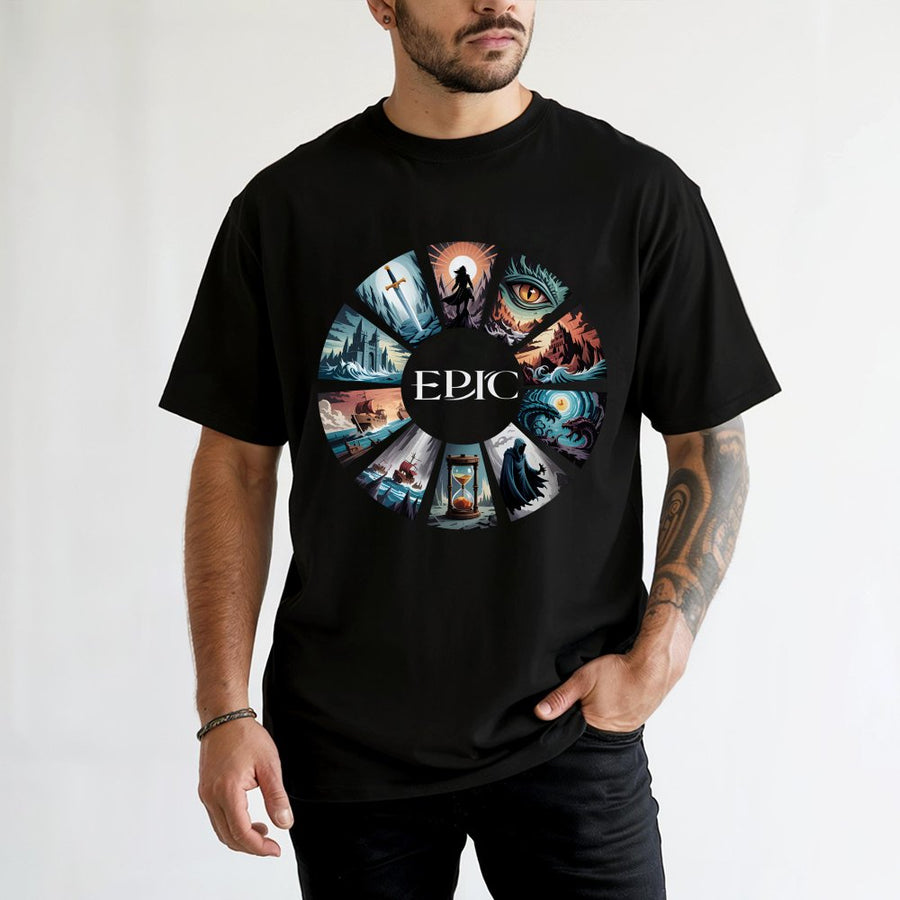 Epic Musical Saga T-Shirt | Fantasy Adventure Storytelling Graphic | Premium 100% Cotton Tee | Gift for Musical Theater Fans & Storytellers
