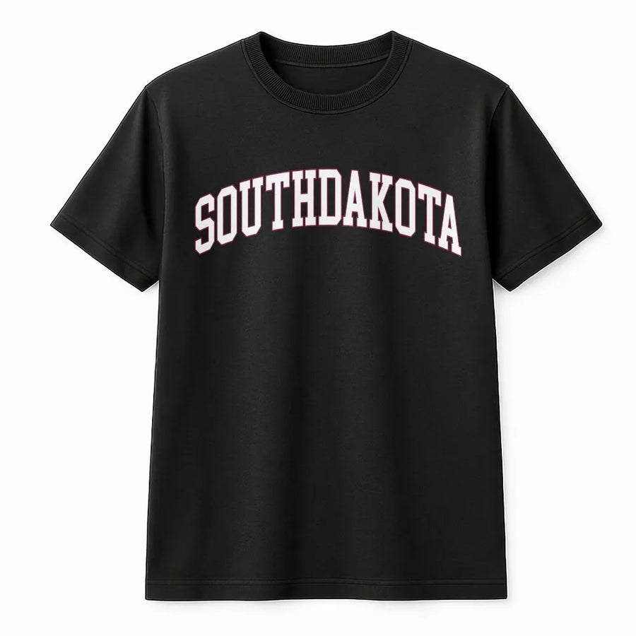 South Dakota State T-Shirt | Retro Collegiate Varsity Arch Design | Premium 100% Cotton Tee | Gift for South Dakota Residents and Alumni
