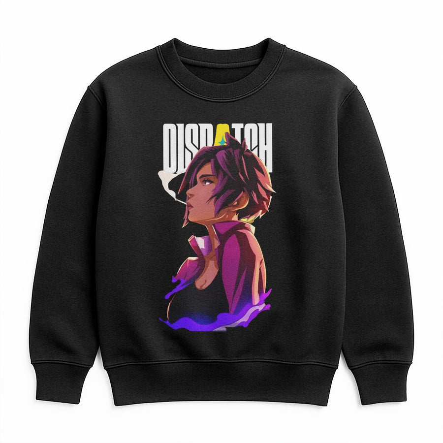 Anime Style Gamer Sweatshirt | Dispatch Character Graphic Print | Premium Cotton Blend Streetwear | Unique Gaming Apparel Gift For Men Women