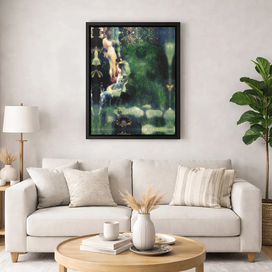 Festa In Cielo Canvas Print | Gaetano Previati Fine Art | Gallery-Wrapped 1.25-Inch Profile | Museum Quality Wall Decor for Art Enthusiasts