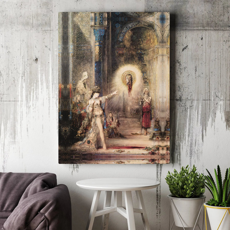 The Apparition Canvas Print | Gustave Moreau Salome Artwork | Gallery Quality Fine Art Wall Decor | Romanticism Painting for Home Office