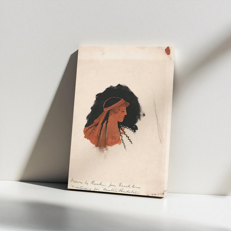 Greek Vase Art Print | John Ruskin Classical Study Canvas | Museum Quality Wall Decor | Educational Gift for History Lovers