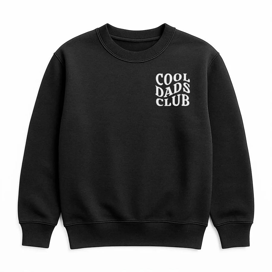 Cool Dads Club Sweatshirt | Retro Wavy Text Pullover | Soft Cotton Blend | Premium Fathers Day Gift for New Dad