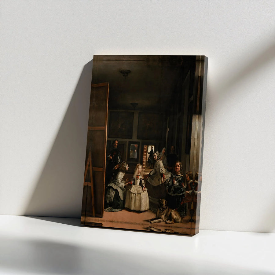 Las Meninas Canvas Wall Art | Diego Velazquez Famous Painting Reproduction | Premium Gallery Wrapped Print | Classic Art Collector's Gift & Home Decor