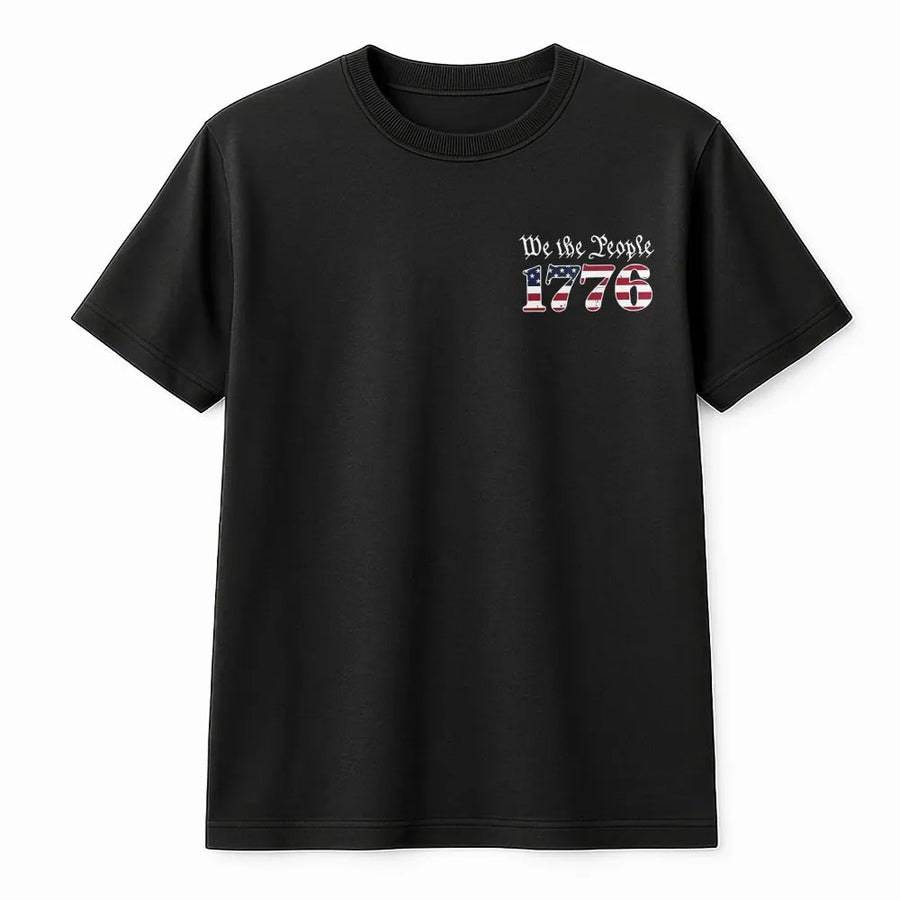 We the People 1776 T-Shirt | American Flag Graphic Tee | Premium Cotton | Patriotic Gift for Men and Women