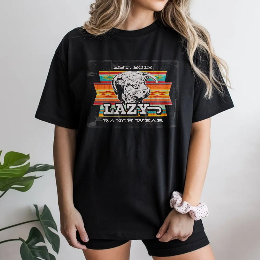 Western Ranch T-Shirt | Vintage Cow Skull Southwest Design | Premium Soft Cotton | Unisex Farm & Country Style Gift