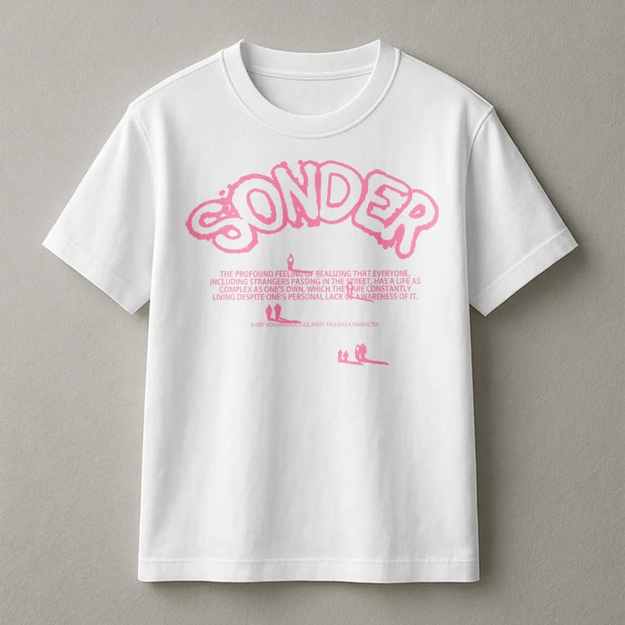 Sonder Definition T-Shirt | Aesthetic Quote Jumper with Meaning | Soft Unisex Crewneck | Thoughtful Gift for Deep Thinkers