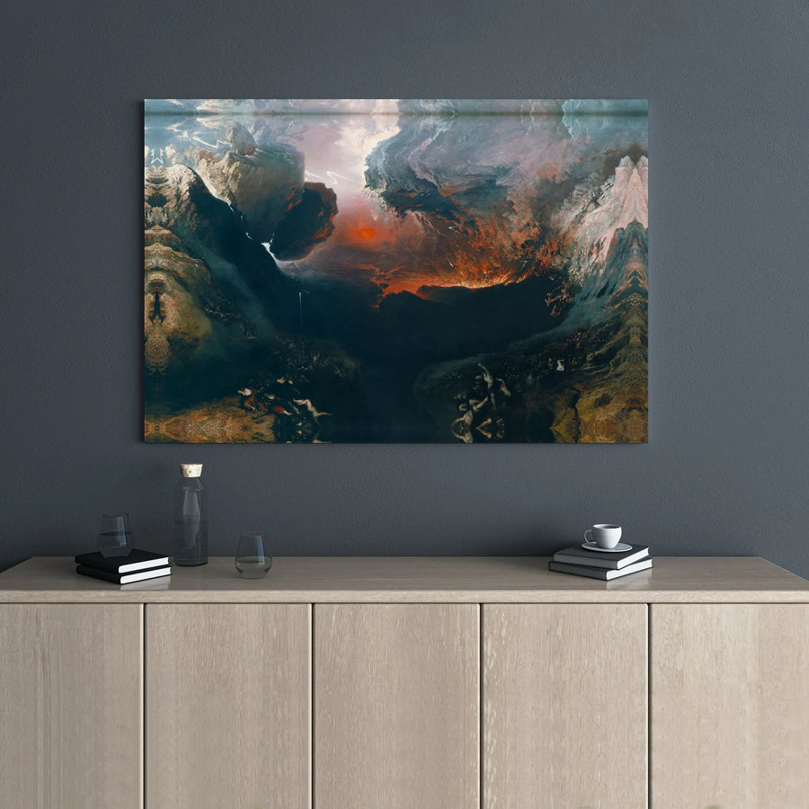 The Great Day Of His Wrath Canvas Print | John Martin Apocalyptic Romanticist Art | 1.25” Gallery Wrap | Moody Fine Art Wall Decor for Collectors