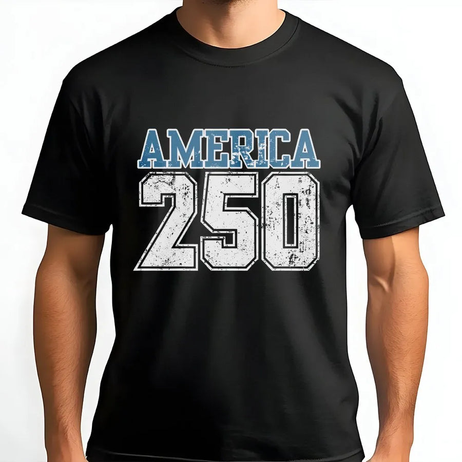 America 250 T-Shirt | USA 250th Semiquincentennial | Premium Cotton Blend | Patriotic History Collector's Gift
