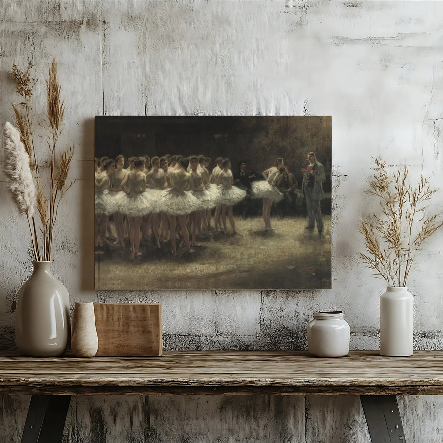 The Ballet Rehearsal Canvas Print | Louis Béroud Fine Art Painting | Gallery Wrapped Wall Decor | Classical Dance Gift for Ballet Lovers