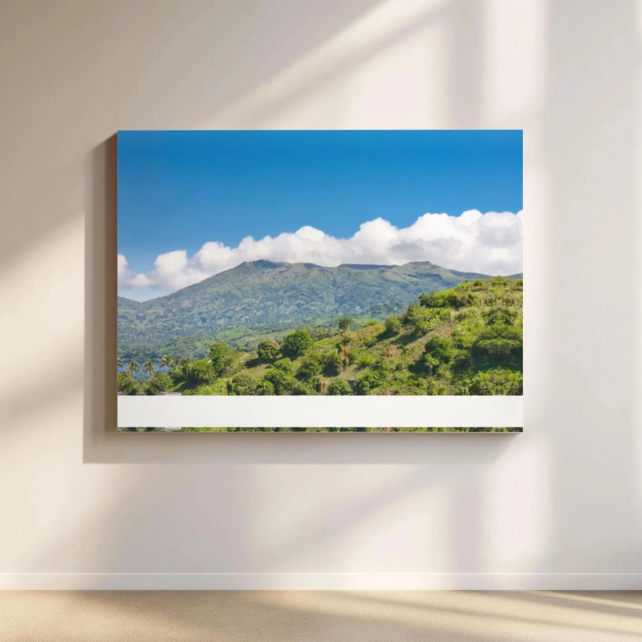 Lush Green Mountain Canvas Print | Panoramic Tropical Landscape Wall Art | Premium Gallery-Wrapped Gallery Quality | Nature Home Decor Gift