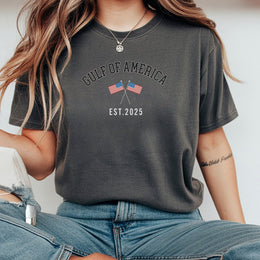 Gulf Of America T-Shirt | Patriotic US Flag Design | 100% Cotton Premium Tee | Preppy American Patriot Gift For Men And Women