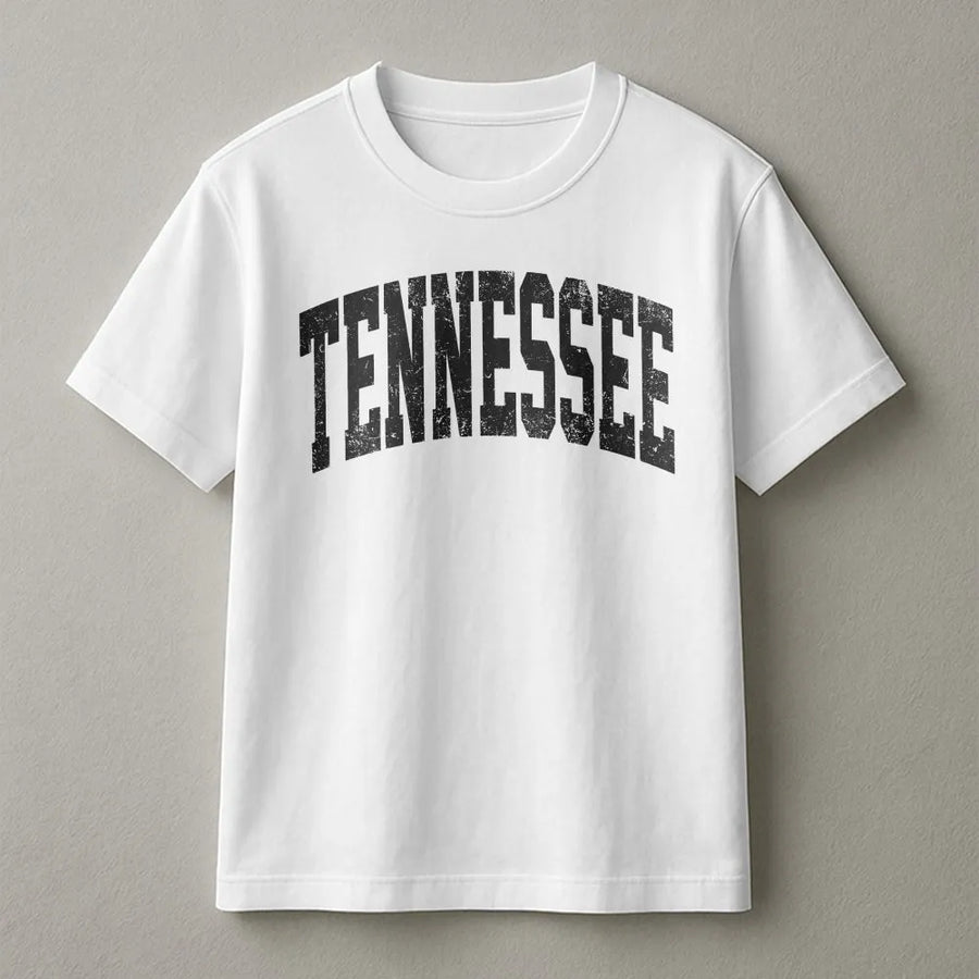 Tennessee T-Shirt | Vintage Style Distressed Graphic | Soft Cotton Blend | Unisex Volunteer State Souvenir Gift