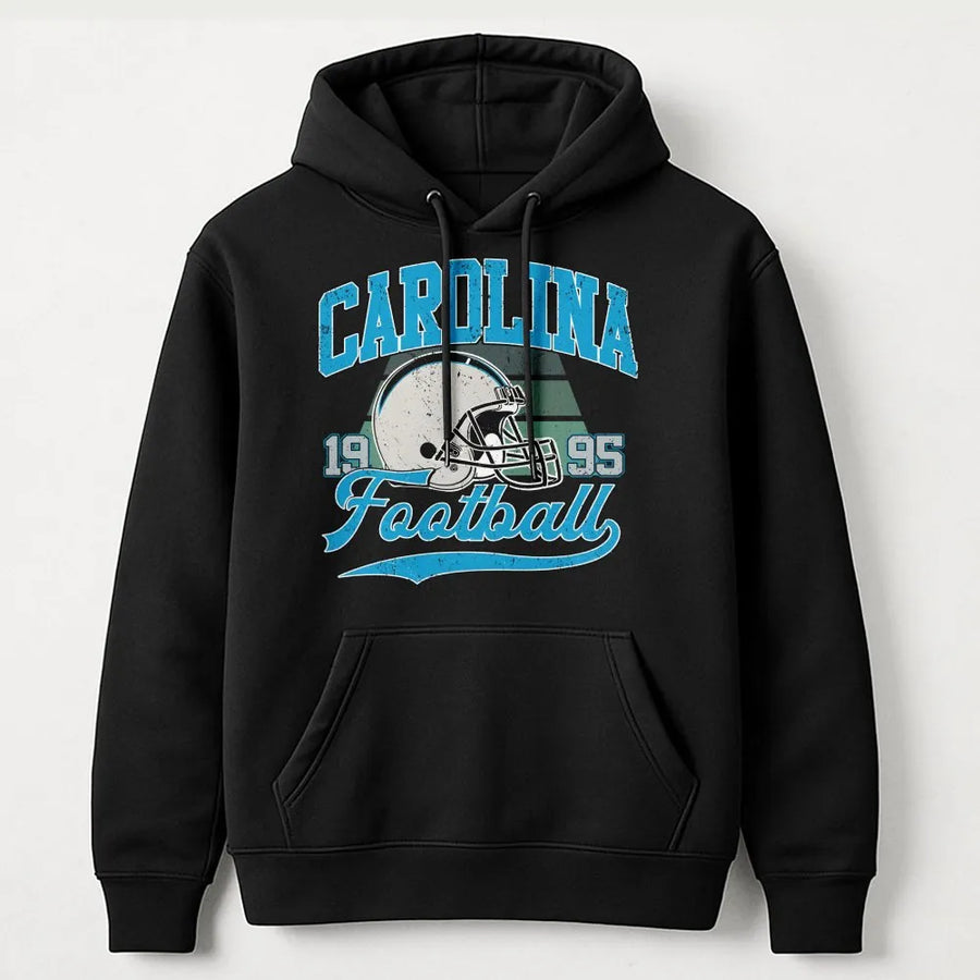Carolina Vintage Style Football Hoodie, Panther, Throwback Carolina Football Hoodie, Gildan Hoodie Gameday Fan Gift