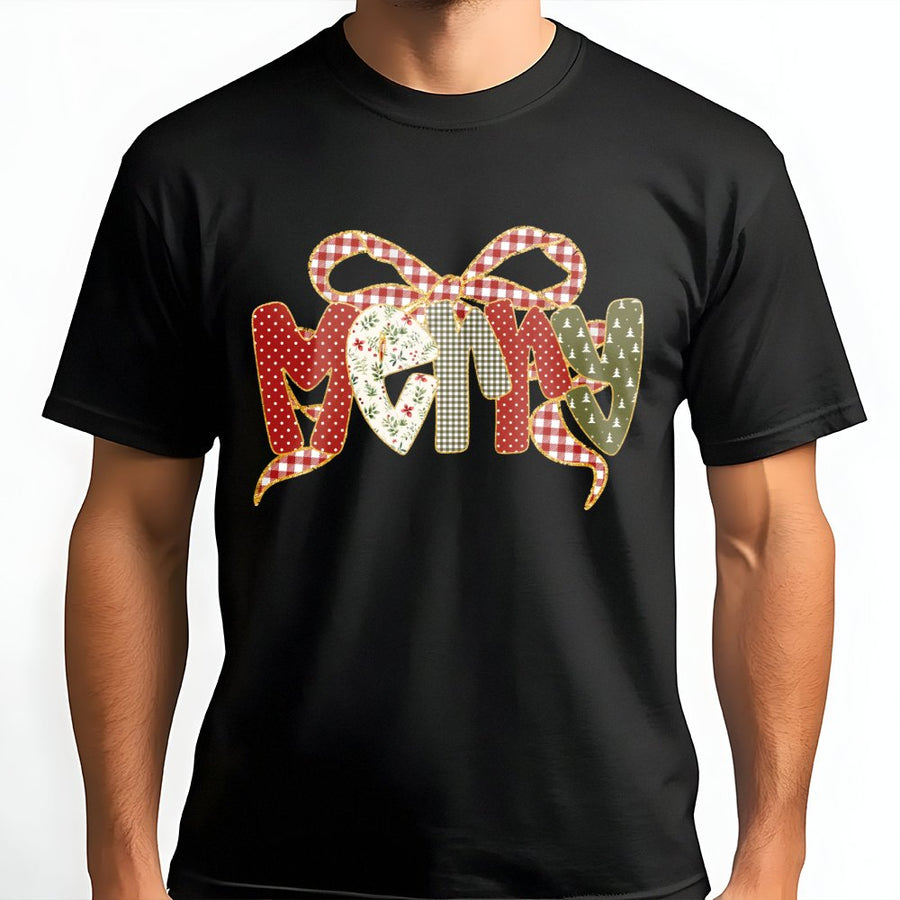 Merry Christmas T-Shirt | Coquette Aesthetic Holiday Bow Design | Premium Soft Cotton Graphic Tee | Festive Seasonal Gift for Women & Girls