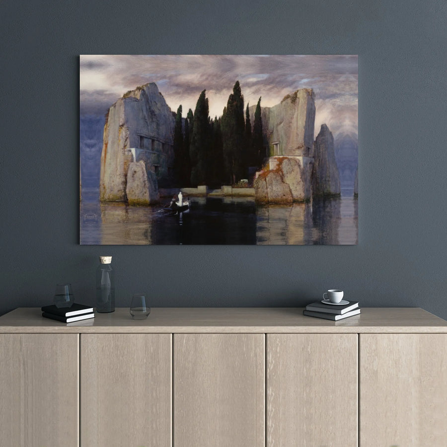 Isle of the Dead Canvas Print | Arnold Böcklin Symbolist Masterpiece | 1.25" Premium Gallery Wrap | Fine Art Wall Decor for Home Office