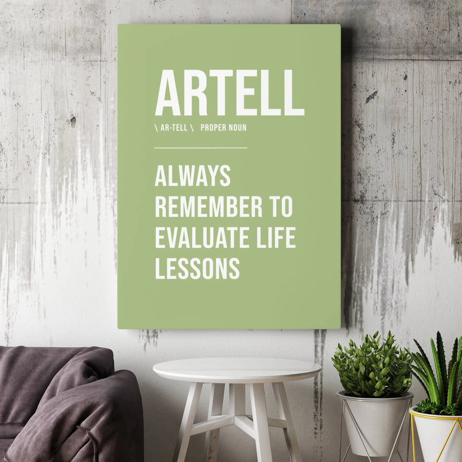 Dictionary Definition Canvas Art | Motivational Wall Decor | Premium 1.25 Inch Gallery Wrap | Inspiring Life Lesson Poster for Home Office