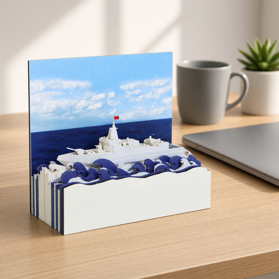 Battleship 3D Paper Calendar 2027