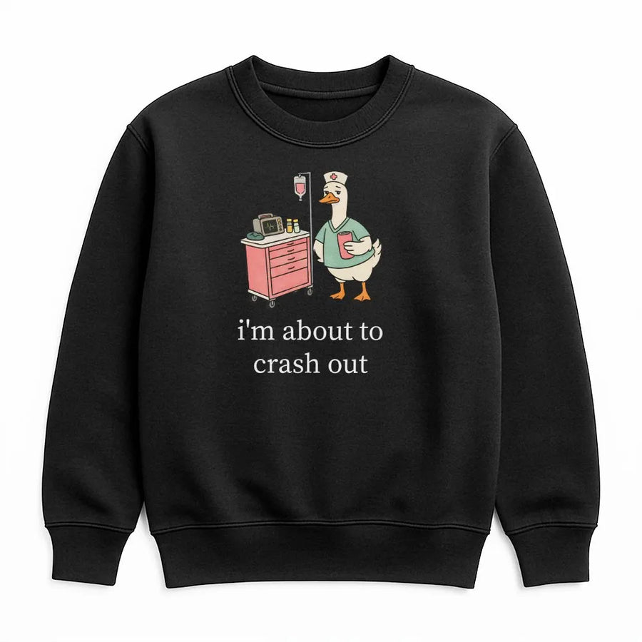 Silly Goose Nurse Sweatshirt | Funny Medical Humor Design | Cotton Blend Premium Apparel | Gift for CNA RN Night Shift Workers