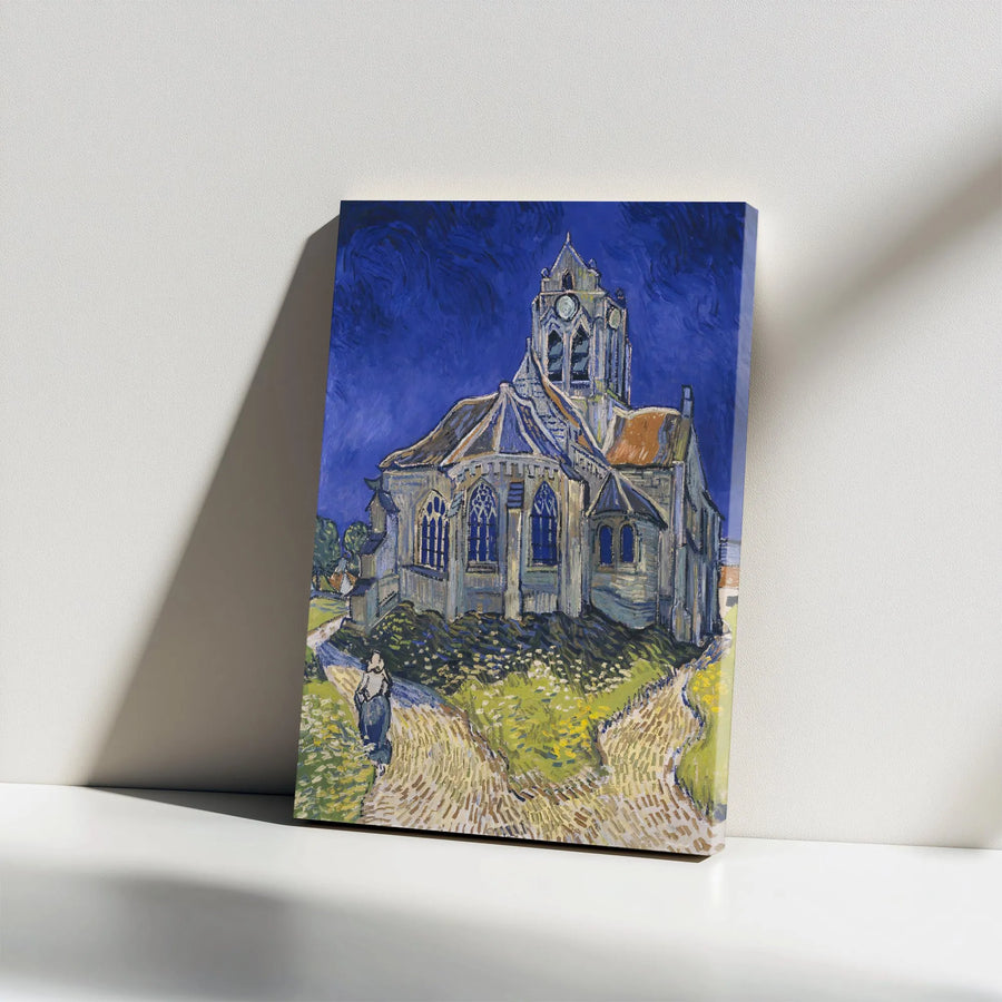 The Church At Auvers Canvas Print | Vincent Van Gogh Post-Impressionist Wall Art | Premium Gallery Wrapped | Famous Fine Art Home Decor Gift