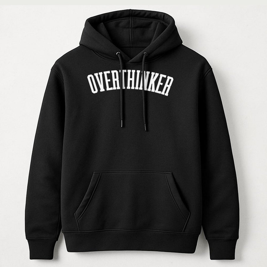 Overthinker Hoodie | Sarcastic Mental Health Sweatshirt | Premium Cotton-Blend | Funny Gift for Her, Introvert Aesthetic Apparel