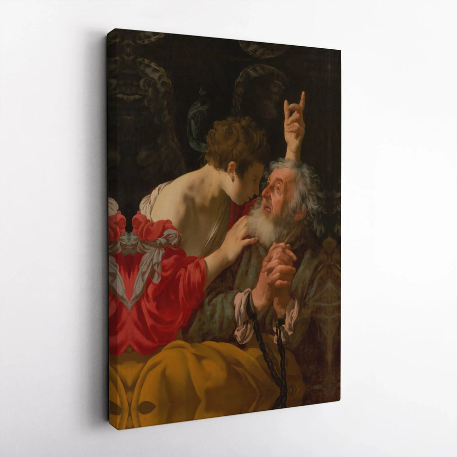 The Liberation Of Saint Peter Canvas Print | Renaissance Fine Art | 1.25-Inch Gallery Wrap | Classic Religious Wall Decor