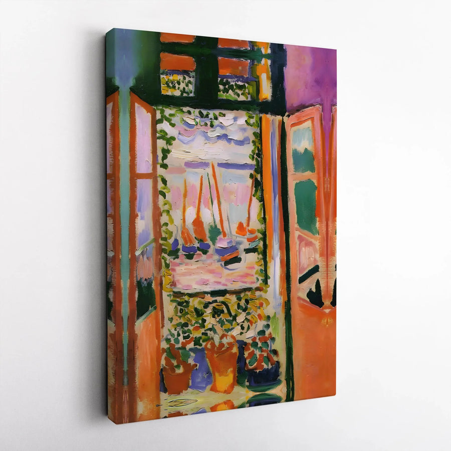 Henri Matisse Open Window Canvas Wall Art | Fauvist Masterpiece Reproduction | Premium Gallery Wrap Print | Collector's Gift for Modern Home Decor