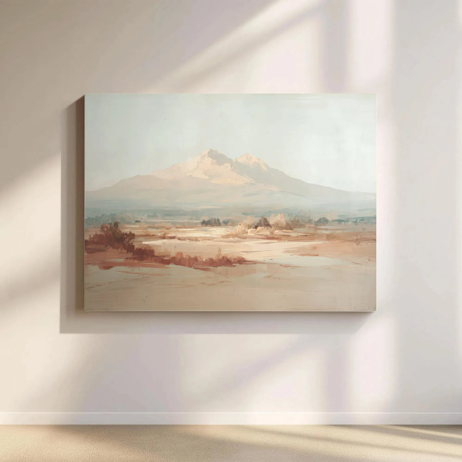 Abstract Mountain Canvas Print | Horizontal Landscape Painting Art | Gallery Quality 1.25" Thick Canvas | Modern Living Room & Bedroom Decor Gift