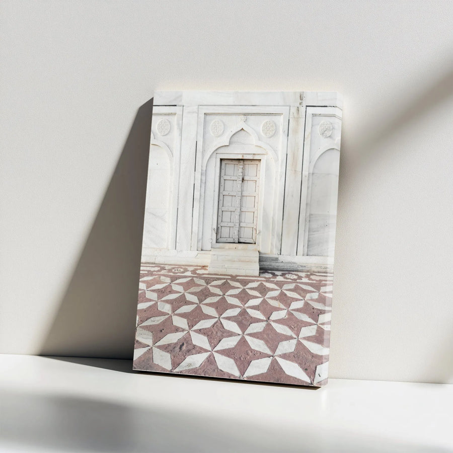 Indian Palace Vertical Canvas | Architectural Photography Print | Premium Gallery-Wrapped Fine Art | Modern Travel Themed Wall Decor Gift for Home