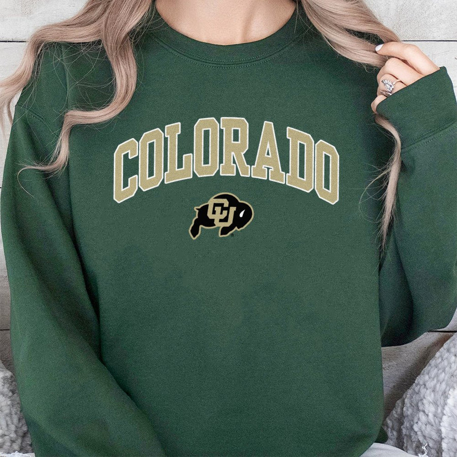 Colorado With Cu Buffaloes Logo Sweatshirt