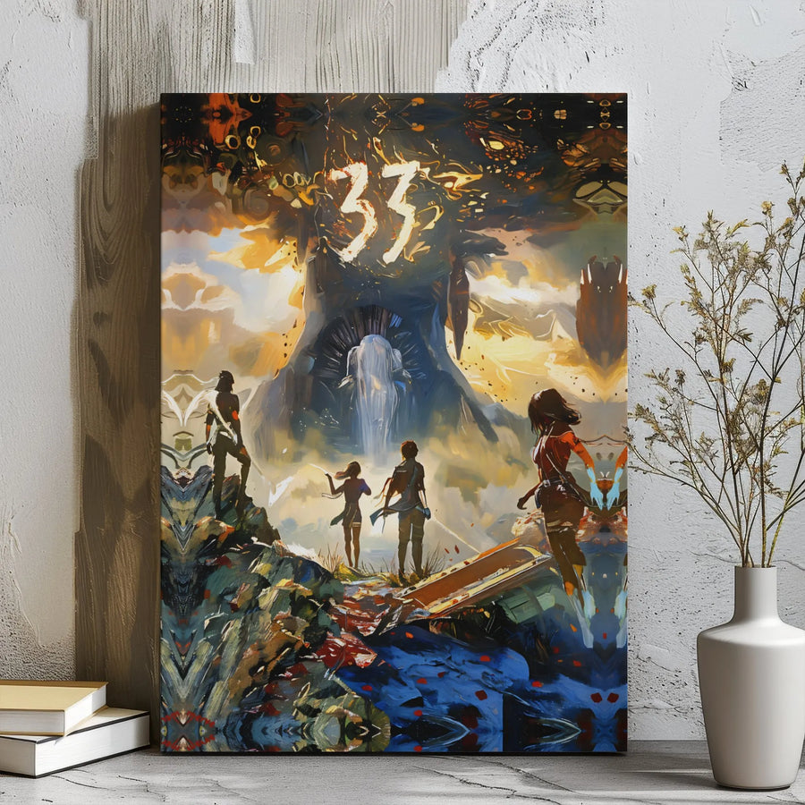 Fantasy Video Game Wall Art | Epic Adventure 33 Landscape Canvas | Premium Gallery-Wrapped Print | Gamer Bedroom & Office Decor
