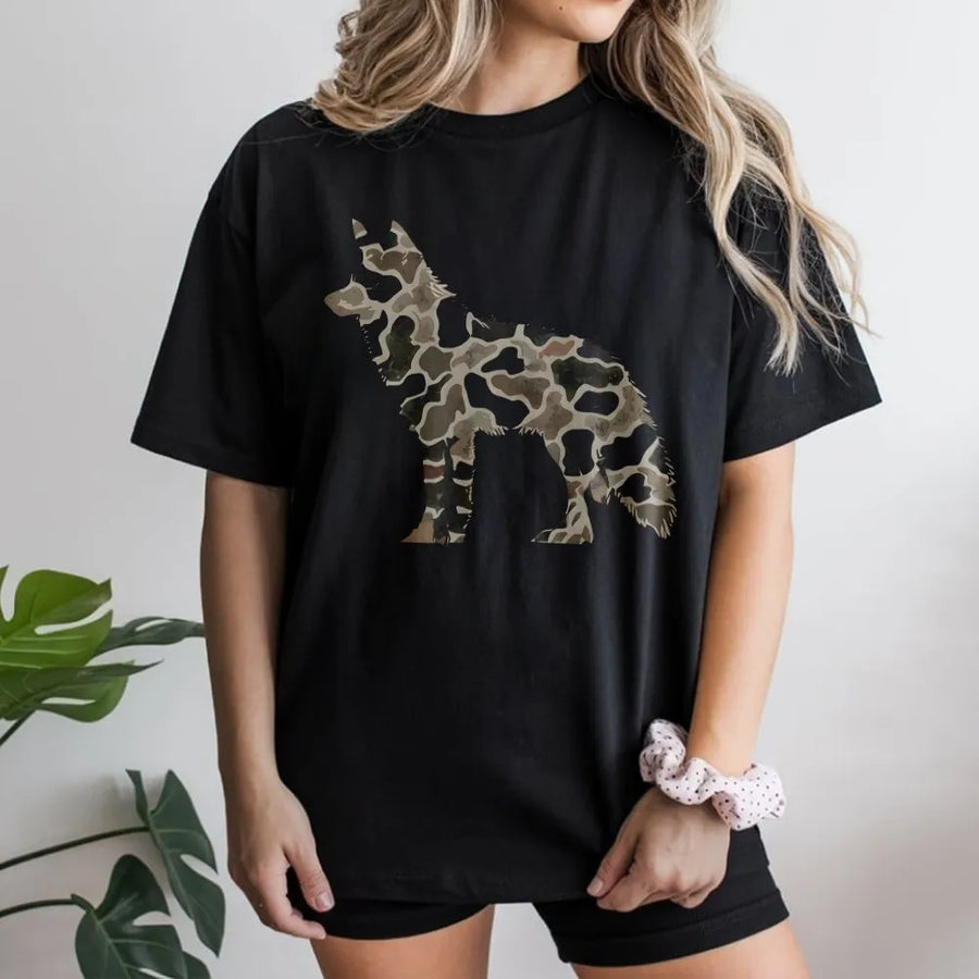 Coyote Hunting T-Shirt | Camouflage Predator Graphic | 100% Cotton Premium Tee | Outdoorsman Gift for Hunter