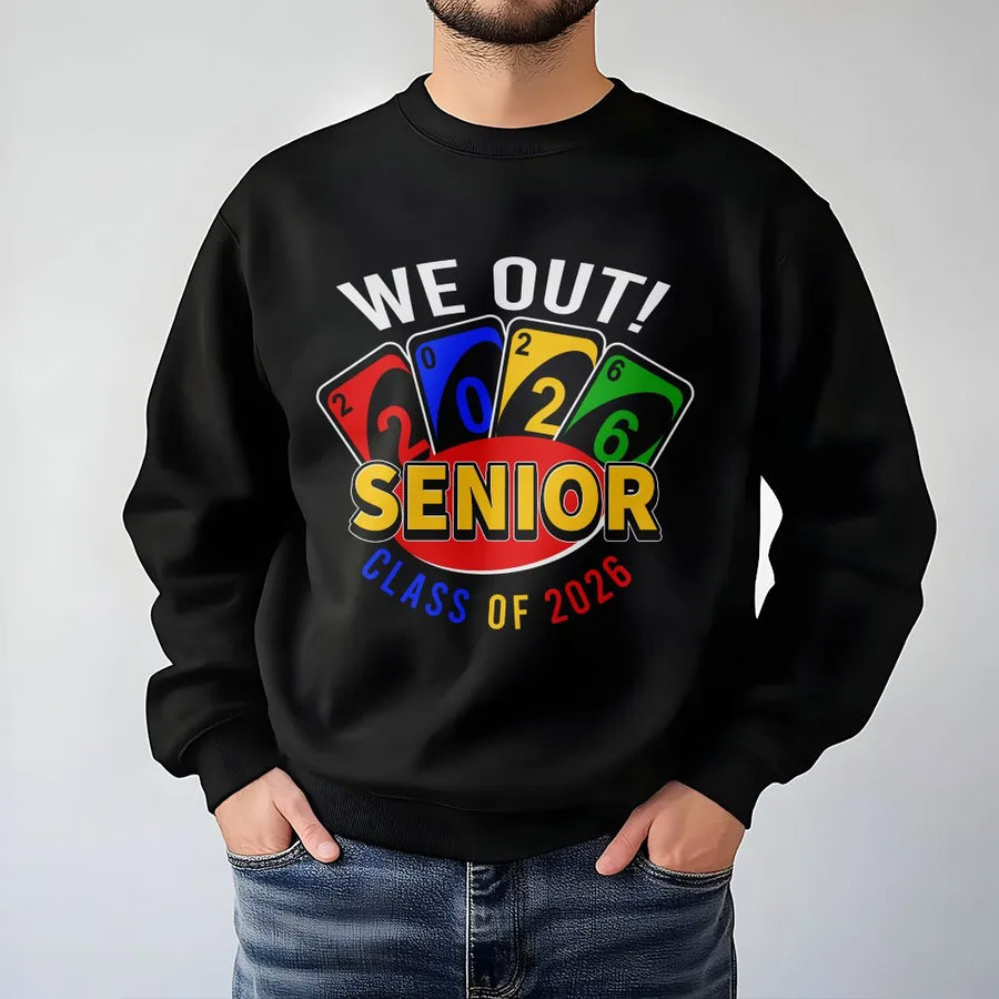 Class of 2026 Graduation Sweatshirt | Funny Card Game Design | Premium Cotton Blend | Gift for High School or College Seniors