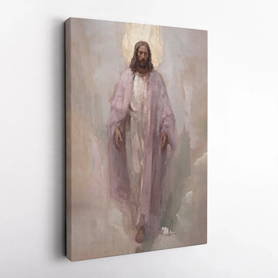 Jesus Christ Canvas Print | Impressionist Religious Wall Art | Premium Fade-Resistant Gallery Wrap | Spiritual Home Decor Gift