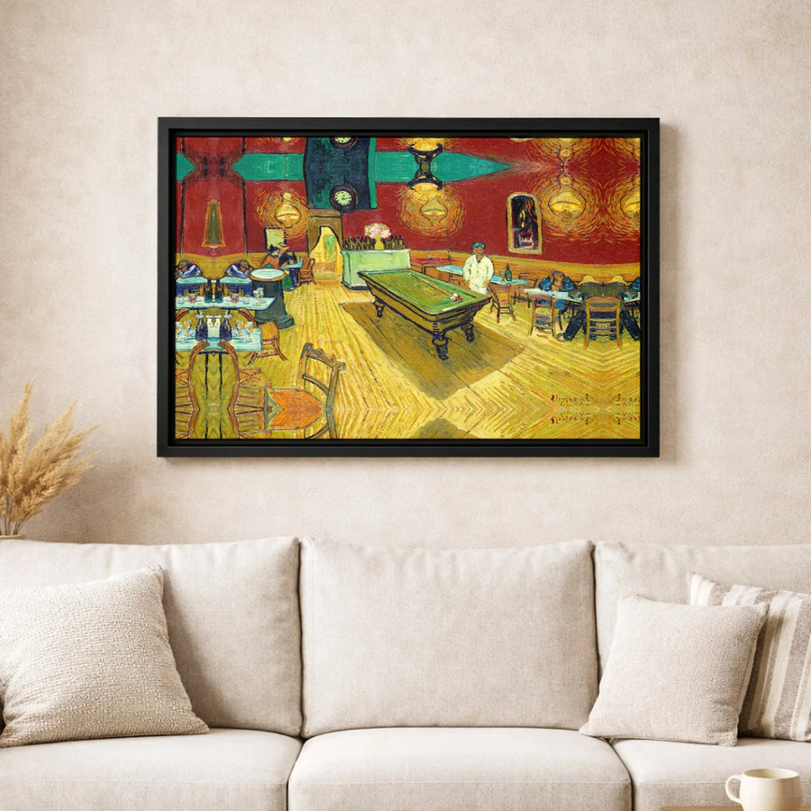 The Night Café by Vincent Van Gogh | Impressionist Masterpiece Canvas Print | Premium Gallery-Wrapped Wall Art | Iconic Fine Art Gift for Home Decor
