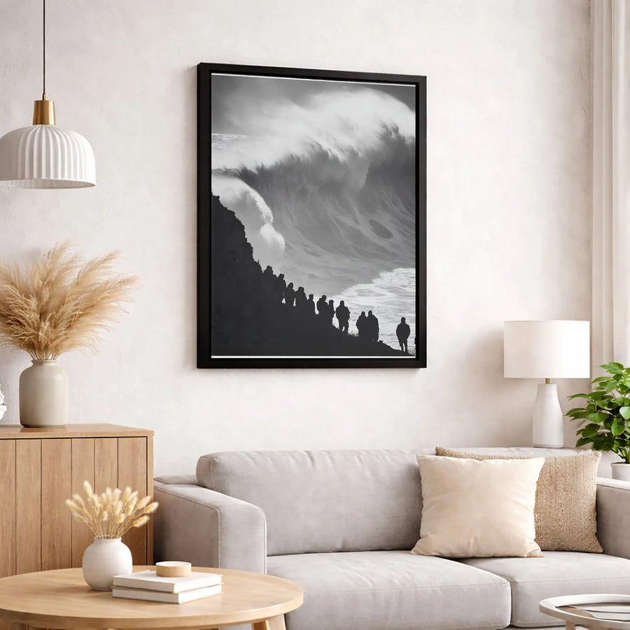 Giant Ocean Wave Canvas Print | Dramatic Seascape Photography Wall Art | Premium Gallery Wrapped 1.25 Inch Profile | Modern Home & Office Decor