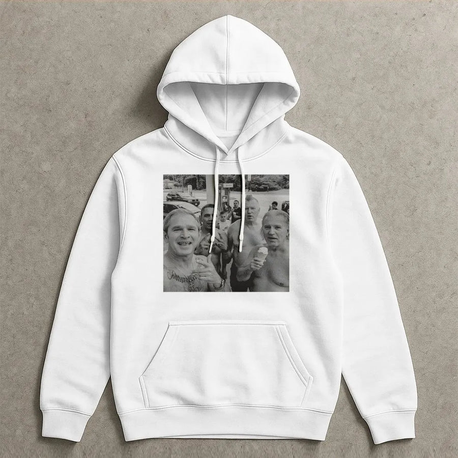 Presidential Selfie Hoodie | Funny Meme Sweatshirt | Premium Cotton Blend | Unisex Streetwear Gift for Men and Women