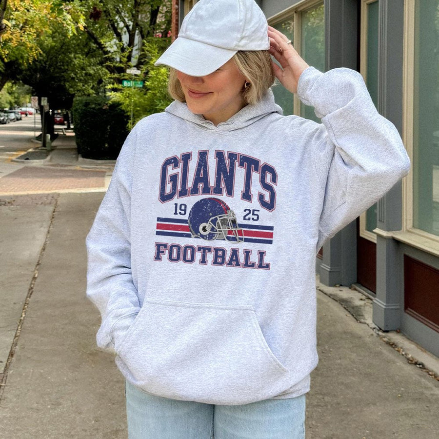 Vintage 90s Style Giants Hoodie New York Football Classic New York Football Top Fan Gift